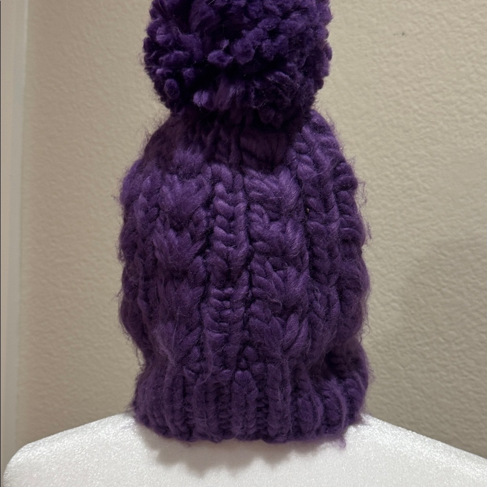 Roxy Purple Knit Beanie